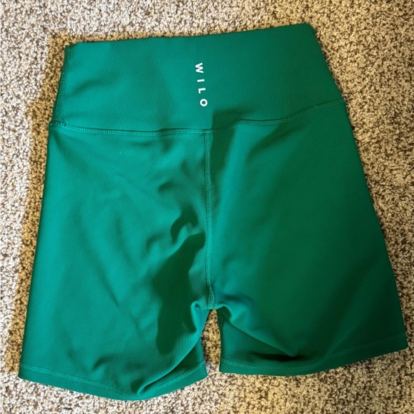 Wilo The Label Pants - WILO High-Rise Green Women’s Bike Shorts, Size Medium. NWOT!
